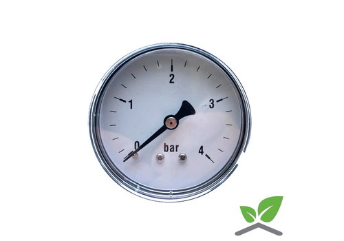 Manometer 0...4 Bar; Gehäuse 60 mm Anschluss 1/4" hinten 