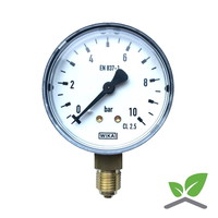 Manometer 0...10 Bar; case 60 mm connection bottom 1/4"