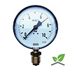Manometer 0...10 Bar; kast 100 mm aansluiting 1/2" onder