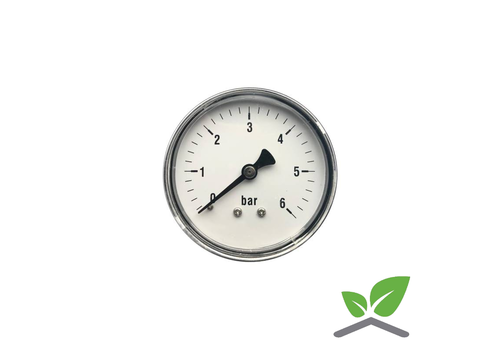 Manometer 0...6 Bar; kast 60 mm aansluiting 1/4"achter 