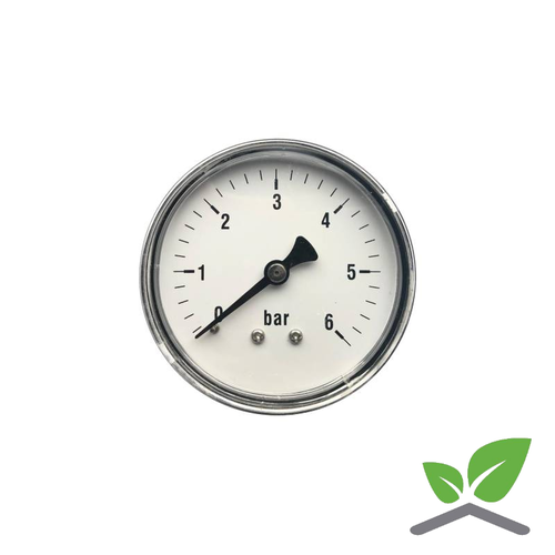 Manometer 0...6 Bar; Gehäuse 60 mm Anschluss 1/4" hinten 