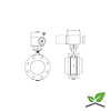 Ebro Ebro butterfly valve Z011-a with motor; DN 20  t/m 300 mm; pressure PN6/10/16