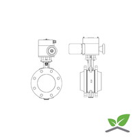 thumb-Ebro butterfly valve Z011-a with motor; DN 20  t/m 300 mm; pressure PN6/10/16-1
