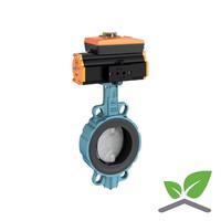 Ebro butterfly valve Z011-a with motor; DN 20  t/m 300 mm; pressure PN6/10/16