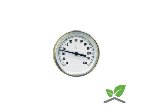 Thermometer pointer, case 100 mm length 100 mm with protection pocket 0..+200 gr.C 