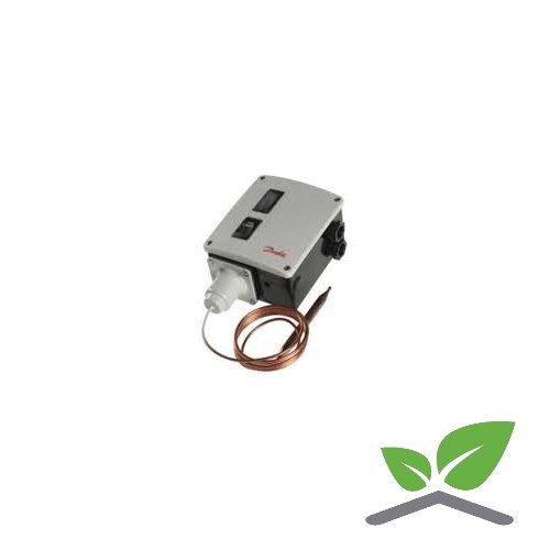 Danfoss RT 101 thermostaat met cil. afstandvoeler en capillair  +25...+90 gr. C 