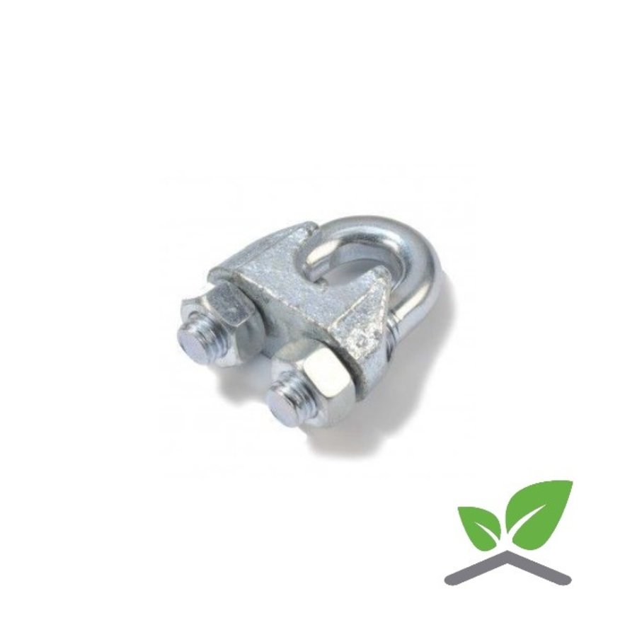 Wire rope clip Galvanised, 3 - 8 mm (unit 100 pieces)-1