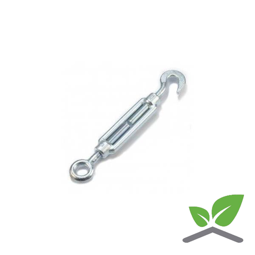 Galvanised rigging screw hook-eye (unit 10 pieces) 