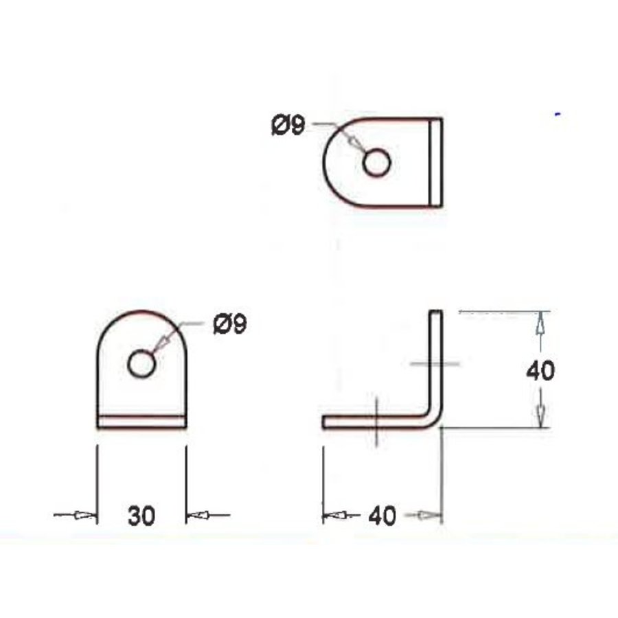 Goot hook, galvanised, box 250 pieces - (Price on request)-2
