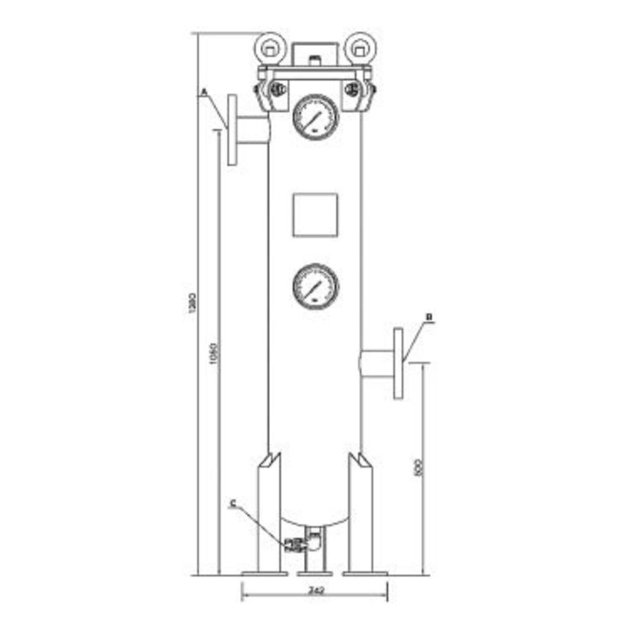 Partial flow filter Lubron DSF 15 with Magnet insert-2