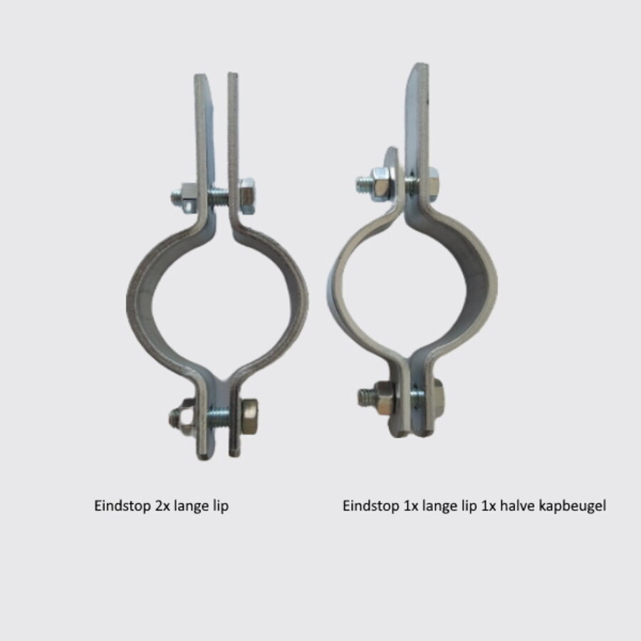 Eindstop buisrail Type 4 Extra lang 150 mm - Complete set (prijs op aanvraag)-3