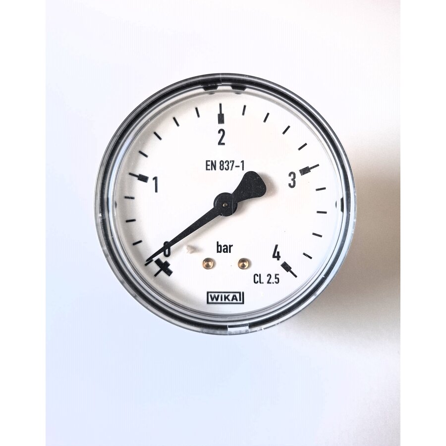 Manometer 0...4 Bar; kast 60 mm aansluiting 1/4" achter-1
