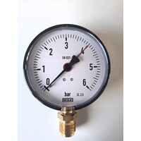 thumb-Manometer 0...6 Bar; kast 100 mm aansluiting 1/2" onder-1