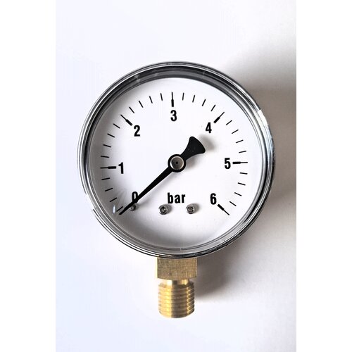 Manometer 0...6 Bar; case 60 mm connection bottom 1/4" 