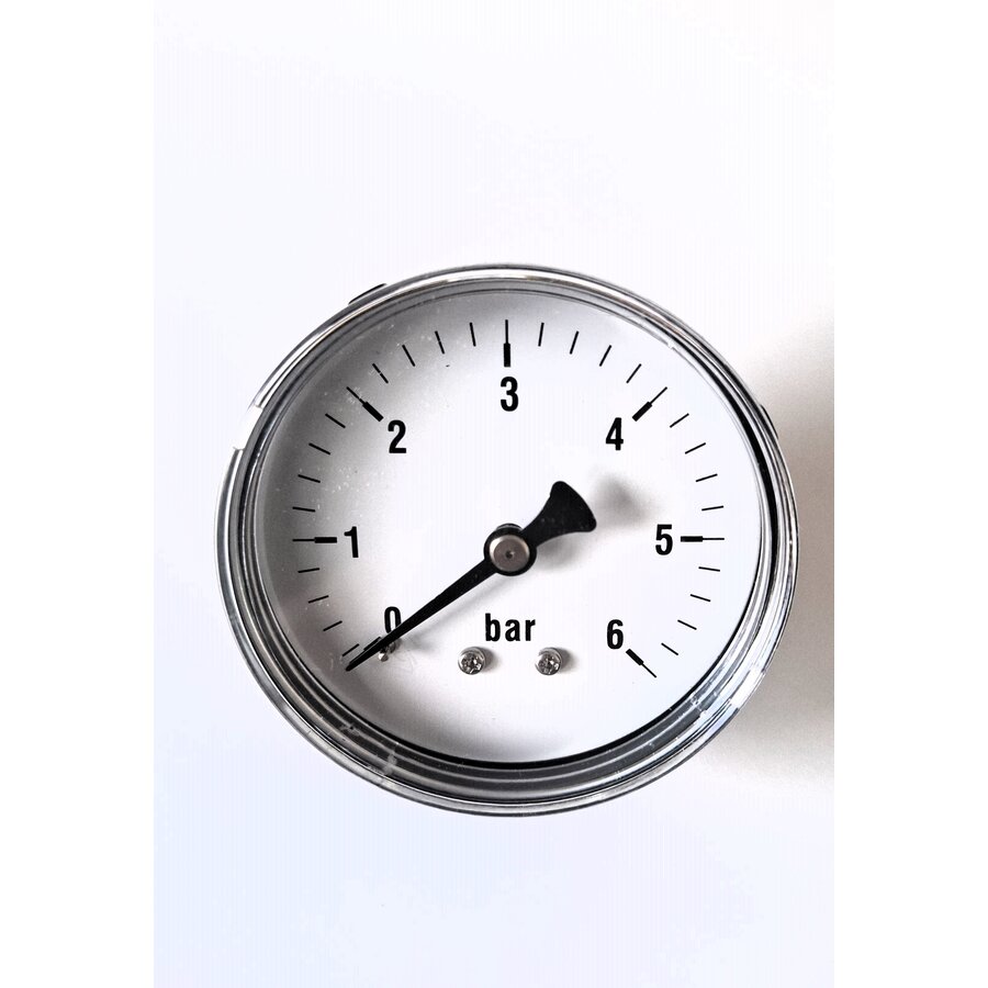 Manometer 0...6 Bar; kast 60 mm aansluiting 1/4" achter-1