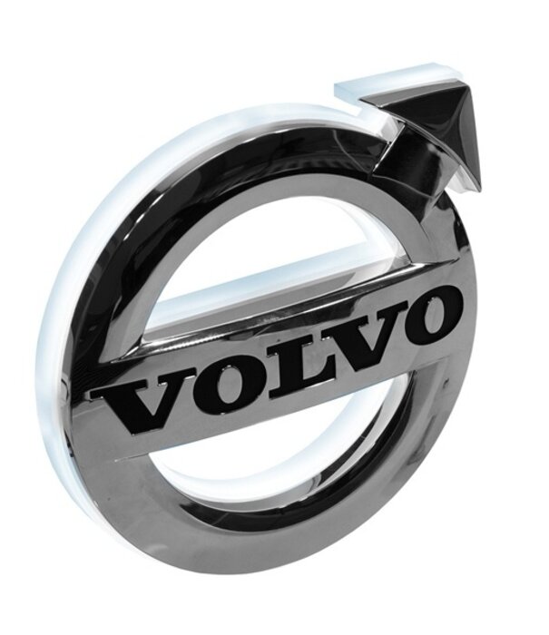 Volvo Logo illuminé Volvo 17 cm Bicolore