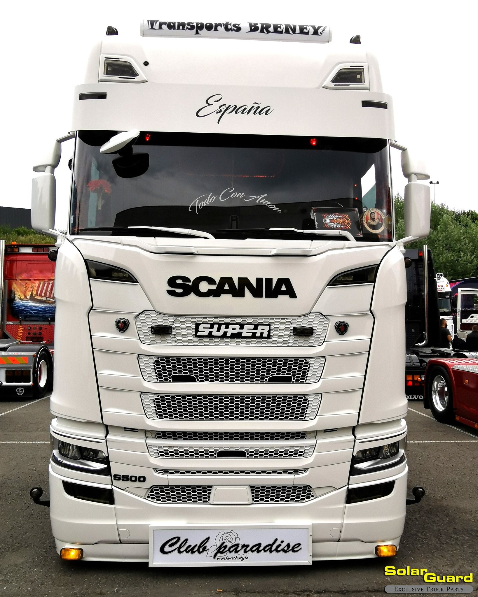 Hochglanz-Styling für Scania* Next Gen ➔ Tuning-Grill