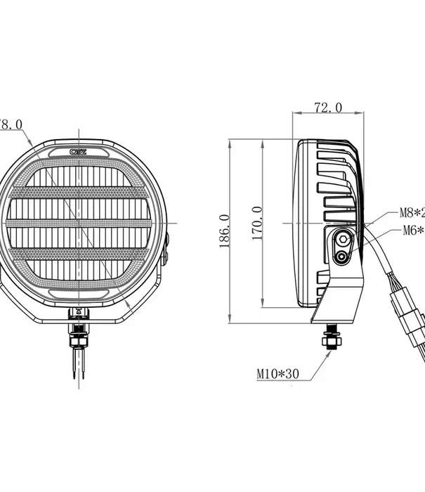 OZZ XR2 LED Fernscheinwerfer 7" | 88103