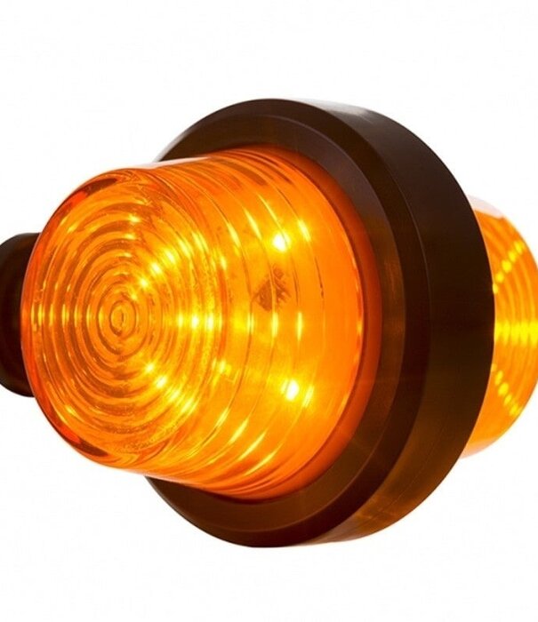 LED lampe pendentif ambre | tige courte | lentille transparente | 12-24v | MB-1010A