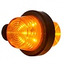 Lampe à suspension LED ambre | tige courte | lentille claire | 12-24 V | MB-1010A