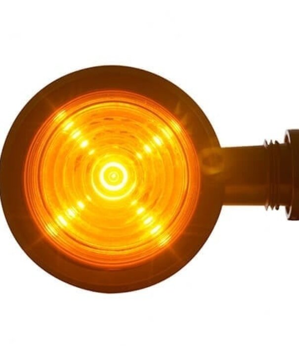 LED lampe pendentif ambre | tige courte | lentille transparente | 12-24v | MB-1010A