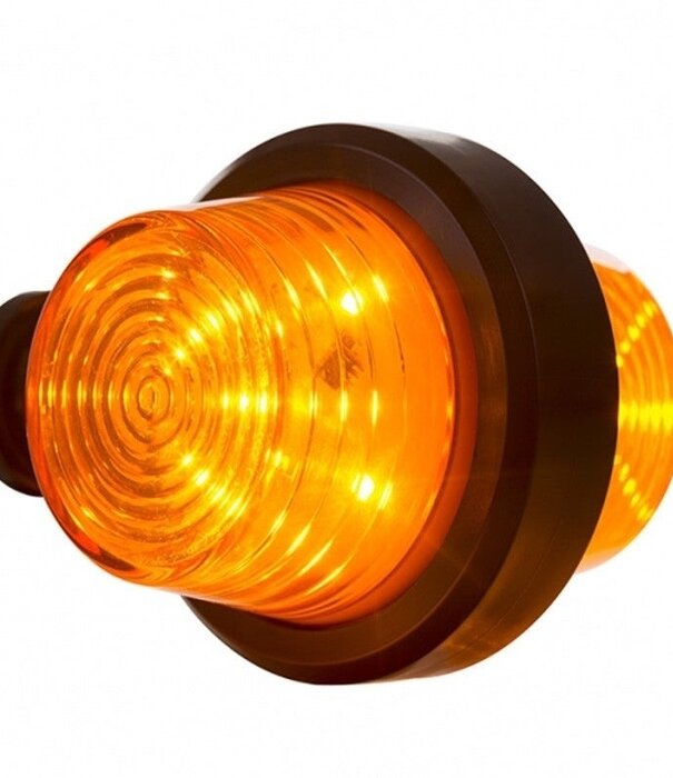 Lampe à suspension LED ambre | tige courte | lentille claire | 12-24 V | MB-1010A