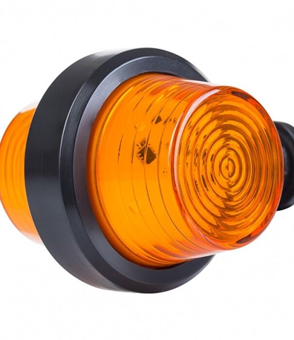 LED lampe pendentif ambre | tige courte | lentille transparente | 12-24v | MB-1010A