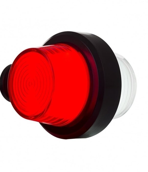 Feu de position suédois à LED | tige courte | lentille mate | 12-24 V | MB-1020RW