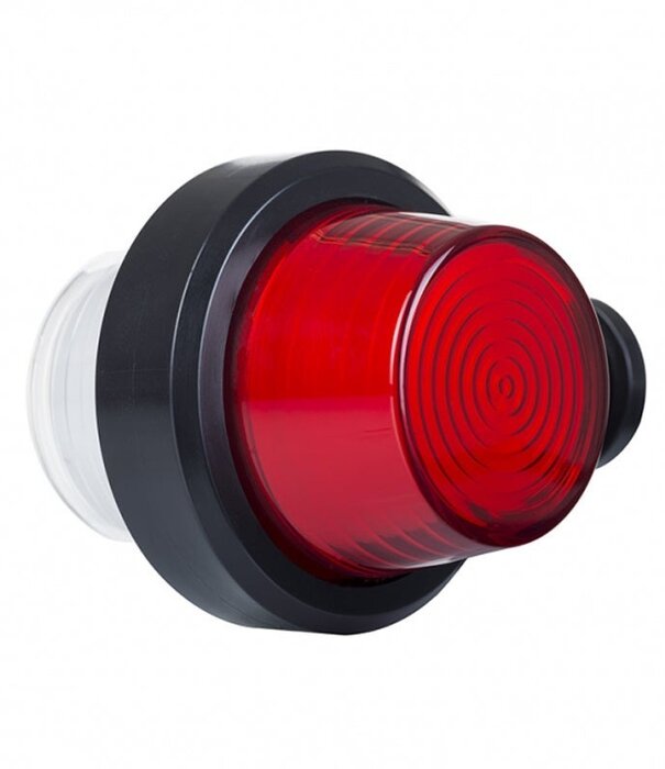 Feu de position suédois à LED | tige courte | lentille mate | 12-24 V | MB-1020RW