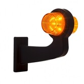 Lampe à suspension LED ambre | tige à angle droit | lentille claire | 12-24 V | MB-1013A