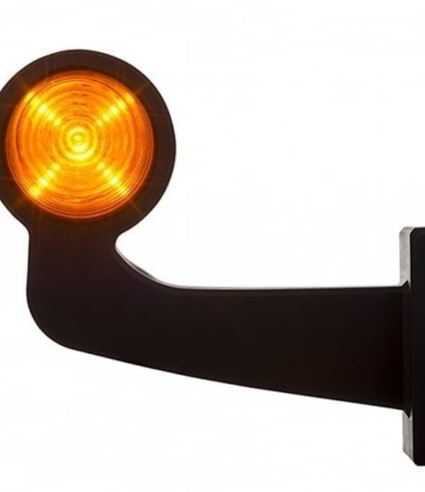 Lampe pendentif LED ambre | tige à angle droit | lentille claire | 12-24v | MB-1013A