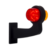 gauche| lampe suspendue LED | tige à angle droit | lentille claire | 12-24v | MB-1011RA