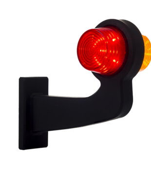 gauche| lampe suspendue LED | tige à angle droit | lentille claire | 12-24v | MB-1011RA