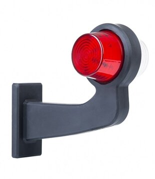 Gauche | Lampe suspendue DEL tige inclinée | lentille claire | 12-24v | MB-1011RW