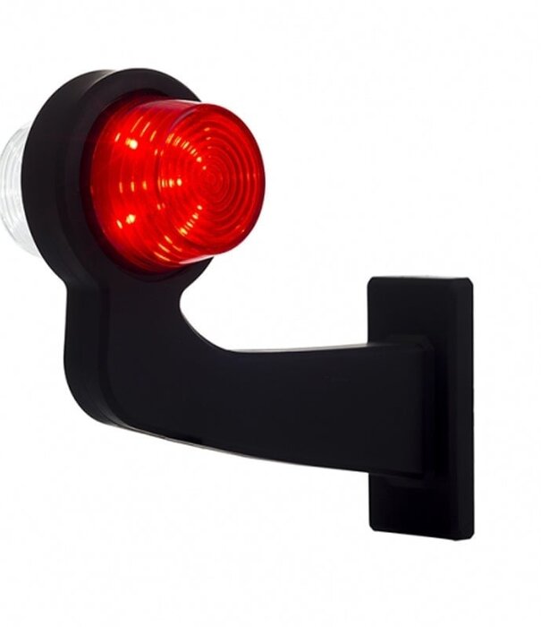 Gauche | lampe pendentif LED tige inclinée | lentille claire | 12-24v | MB-1011RW