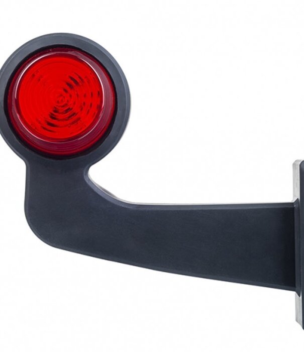 Gauche | lampe pendentif LED tige inclinée | lentille claire | 12-24v | MB-1011RW