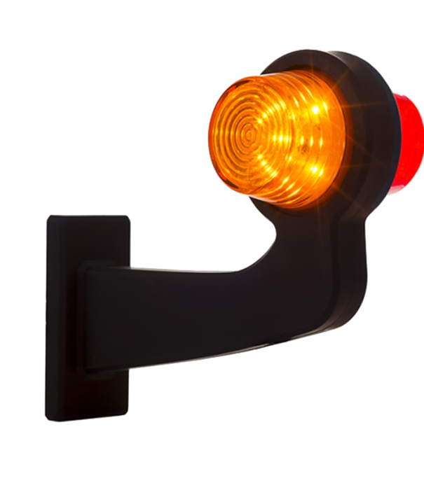 à droite | Lampe à suspension LED | tige à angle droit | lentille claire | 12-24 V | MB-1012RA