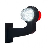 à droite | Lampe à suspension LED | tige à angle droit | lentille claire | 12-24 V | MB-1012RW