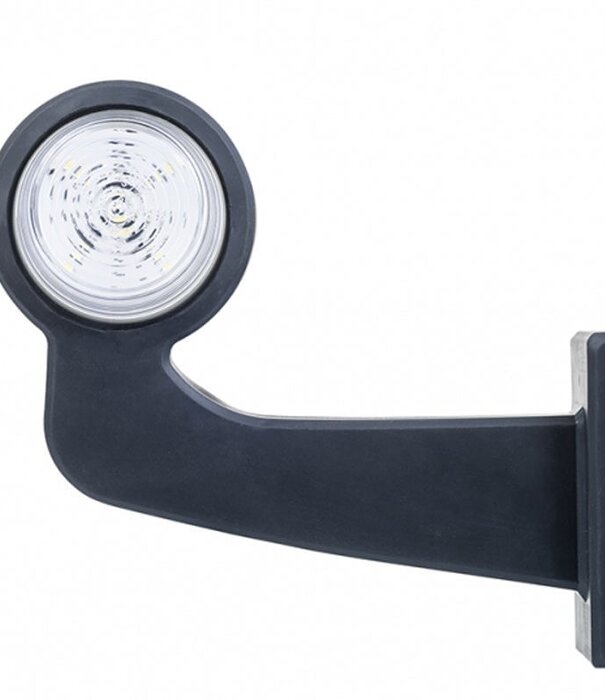 à droite | Lampe à suspension LED | tige à angle droit | lentille claire | 12-24 V | MB-1012RW