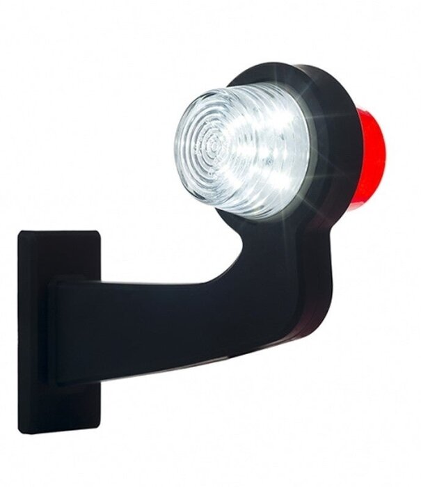 à droite | Lampe à suspension LED | tige à angle droit | lentille claire | 12-24 V | MB-1012RW