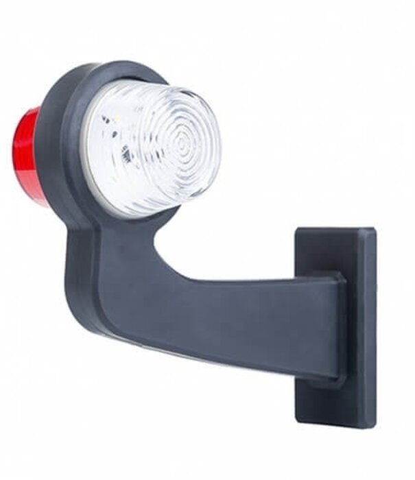 à droite | Lampe à suspension LED | tige à angle droit | lentille claire | 12-24 V | MB-1012RW