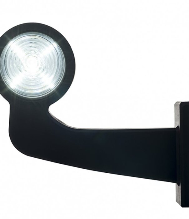 à droite | Lampe à suspension LED | tige à angle droit | lentille claire | 12-24 V | MB-1012RW