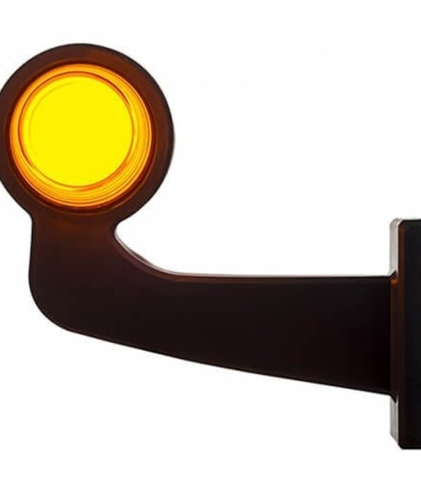 Lampe suspendue LED ambre | tige à angle droit | lentille mate | 12-24v | MB-1023A
