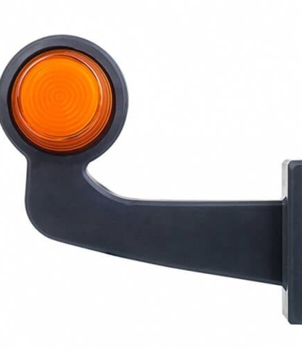 Lampe à suspension LED ambre | tige à angle droit | lentille mate | 12-24 V | MB-1023A