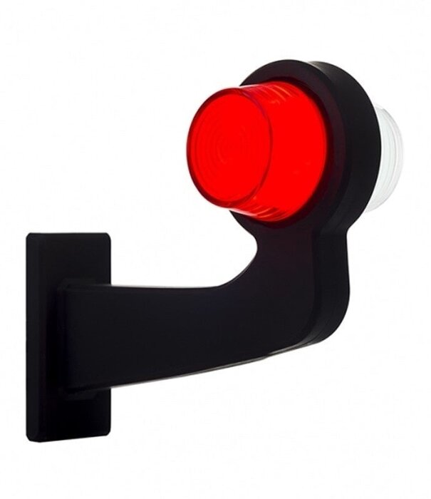 gauche | Lampe à suspension LED | tige coudée et lentille mate | 12-24 V | MB-1021RW