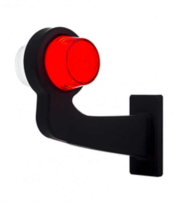 gauche | lampe suspendue LED | tige inclinée & lentille mate | 12-24v | MB-1021RW