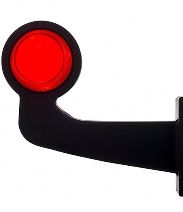 gauche | Lampe à suspension LED | tige coudée et lentille mate | 12-24 V | MB-1021RA