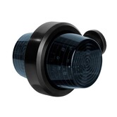 Lampe suspendue LED noire, gauche, tige courte, 12/24v, câble 50cm