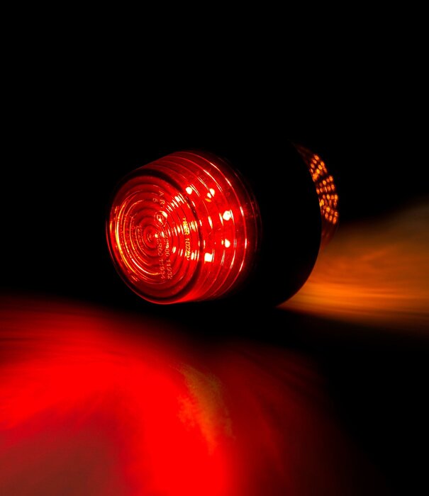 Lampe suspendue LED noire, gauche, tige courte, 12/24v, câble 50cm