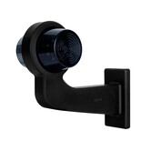 Lampe suspendue LED noire R-A droite, tige inclinée, 12/24v, câble 50cm